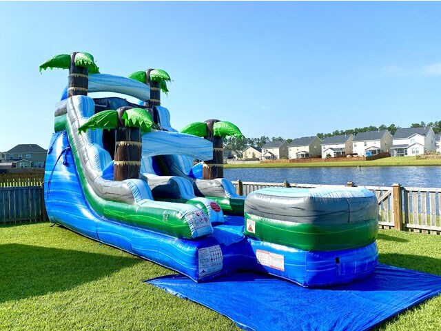 Palm Tree Slip And Slide Palm Tree Inflatable Water Slide